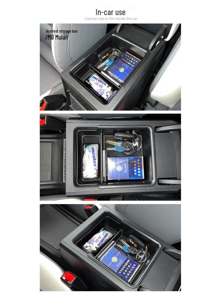 MG Mulan Pudełko do przechowywania podłokietnika konsoli środkowej dla MG4 - Dekoracja i modyfikacja wnętrza samochodu
