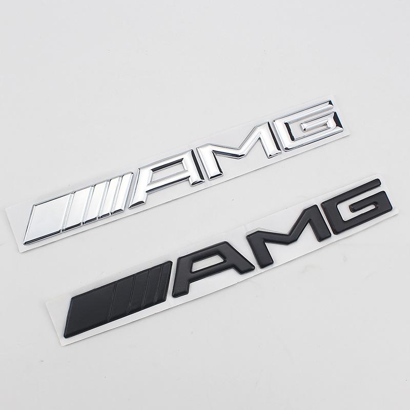 3D Metal AMG Logo Emblem Letters Car Trunk Badge For Mercedes Benz W204 W205 W176 W177 W212 W213 AMG Sticker Accessories