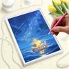 DIY Diamond Art Pearl Painting Kit for Adults,The Lonely Boat Special Shaped Pearl Art Painting Wall for Home Office Decor Handmade Gift
