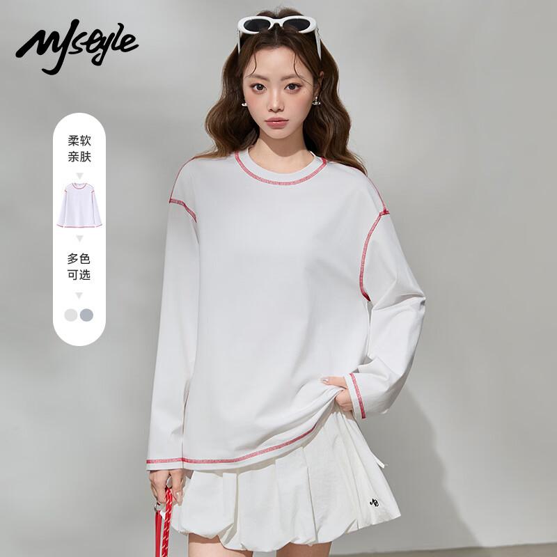 MJ STYLE Women s Loose Fit Cool-Touch Long-Sleeve T-Shirt XL
