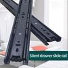 1Pair Cold Rolled Steel Drawer Slides Soft Close Drawer Track Rail Cabinet Drawer Track Slide Sliding Furniture Hardware
