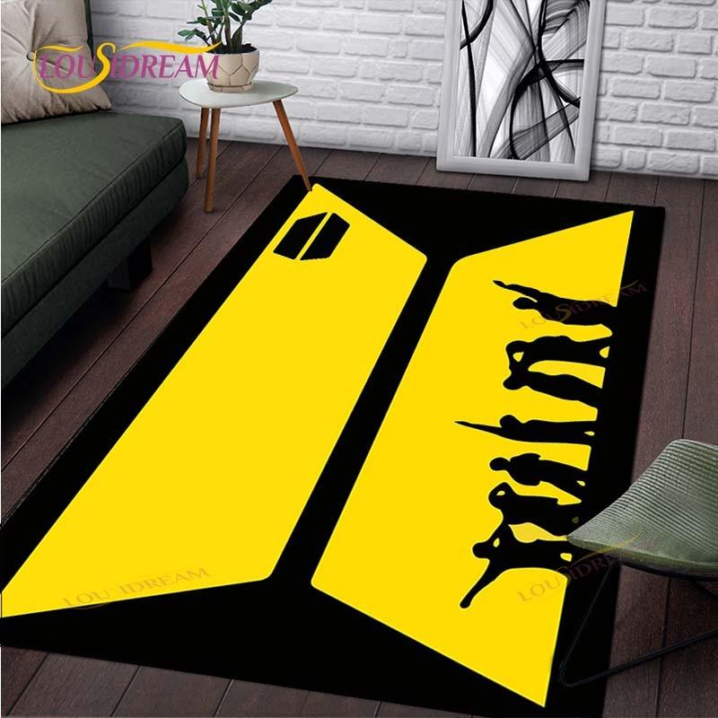 Новейшие ковры с рисунком Kpop Bangtan Boys BTS, ковер для гостиной с противоскользящим покрытием, коврики для детской спальни, коврик для йоги, большой ковер для декора 60cm x 90cm