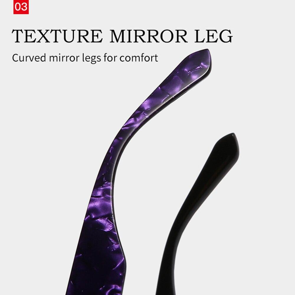 White Blue Ceramic Color Rectangular Outdoor Trend Square Photochromic Progressive Multifocal Reading Glasses +0.75 To +4