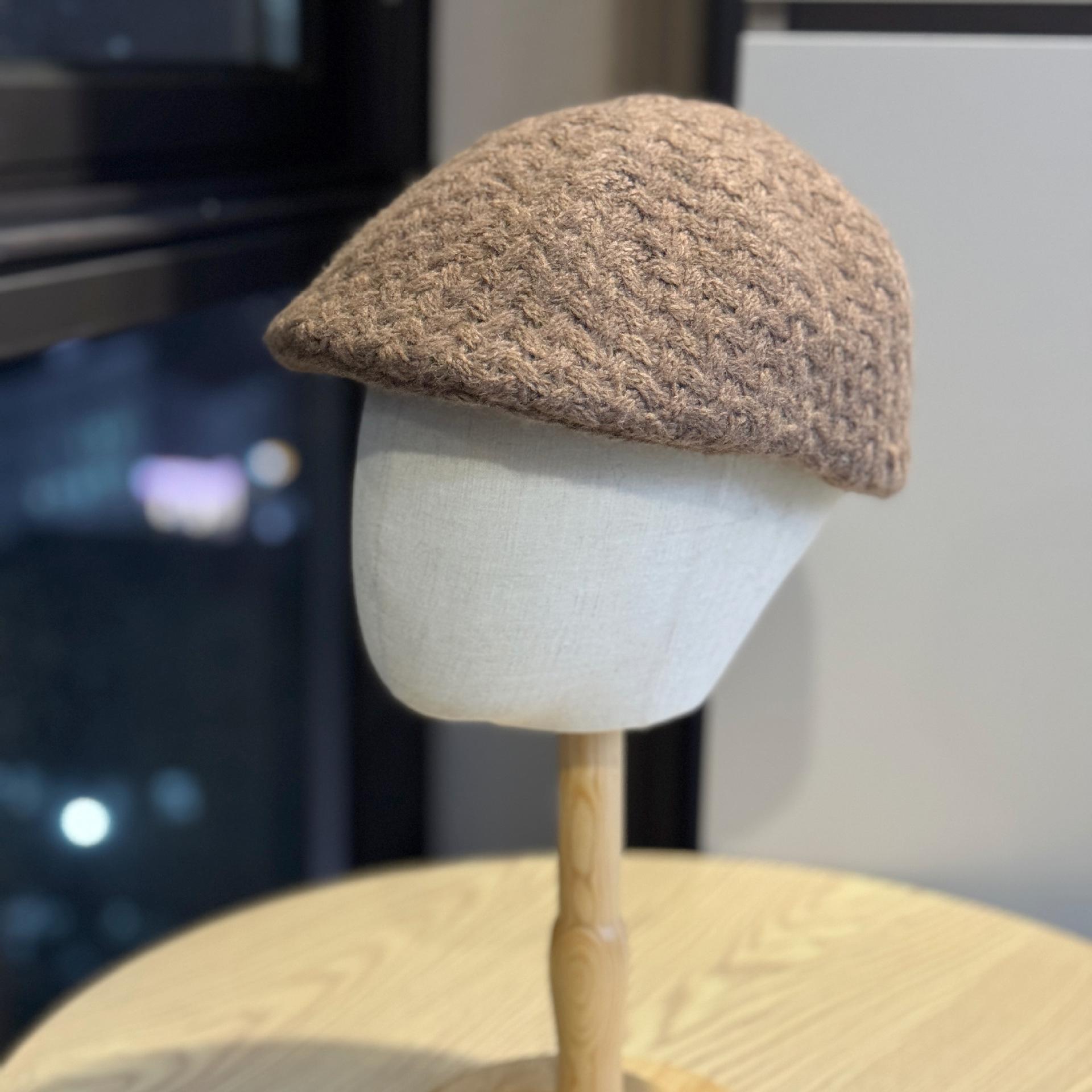 

Японский новый стиль ношения задом наперед осенне-зимний берет женский, подчеркивающий лицо, шляпа-бутон, большой обхват головы, универсальная шляпа художника Adjustable