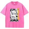 Baumwolle Gewaschen Dandadan Okarun T-Shirt Herren Japanischer Anime T-Shirt Cartoon Hohe Qualität T-Shirt Ästhetisch Mode T-Shirt Männlich
