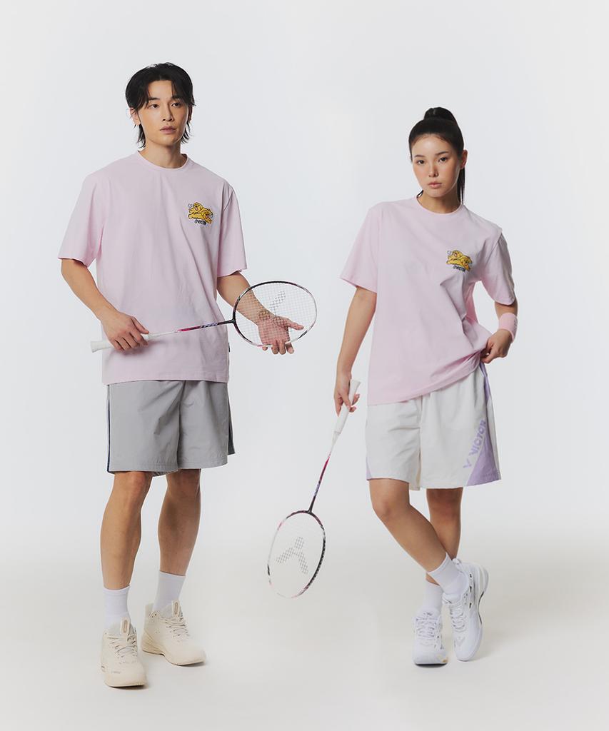 Bigteo Happy Shuttle Badminton Unisex Oversized T-Shirt (Vt26Ato207U)