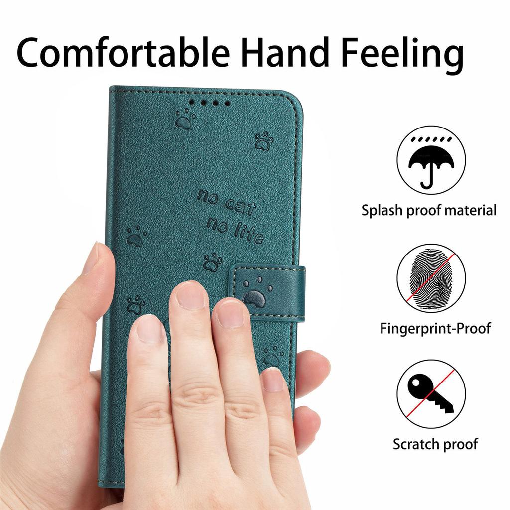Applicable to iPhone16E mobile phone leather case 17Pro cartoon kitten color card wallet protective case 14plus case