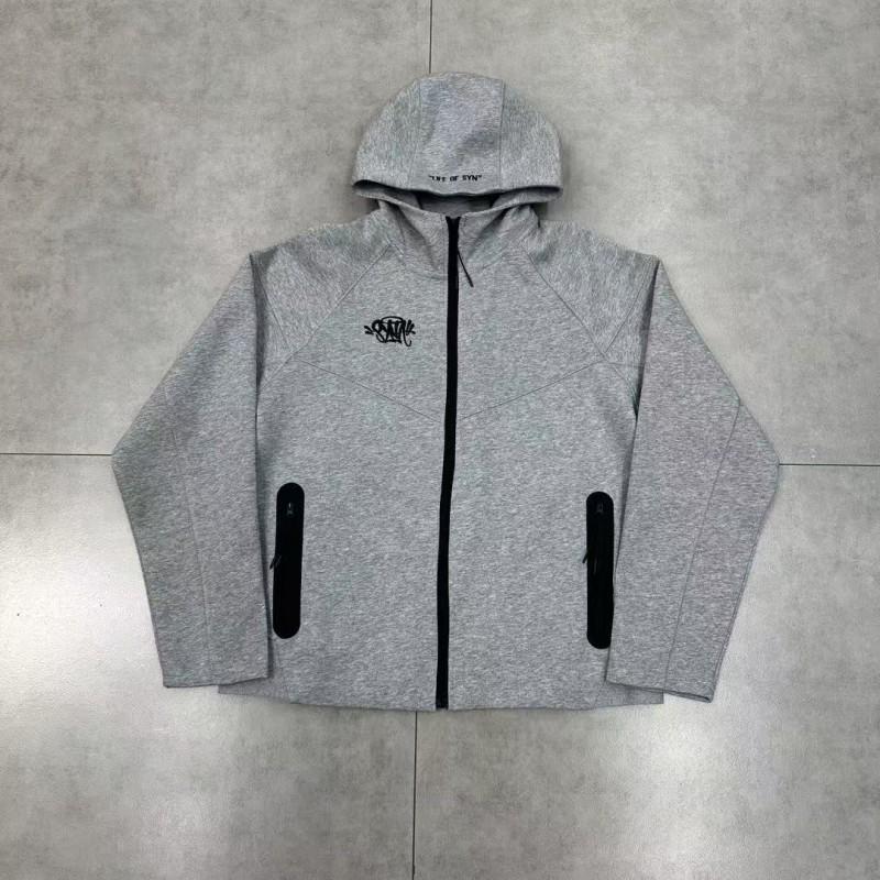 Completo da uomo Streetwear con felpa e pantaloni jogger, casual, vestibilità larga, in cotone, tuta sportiva