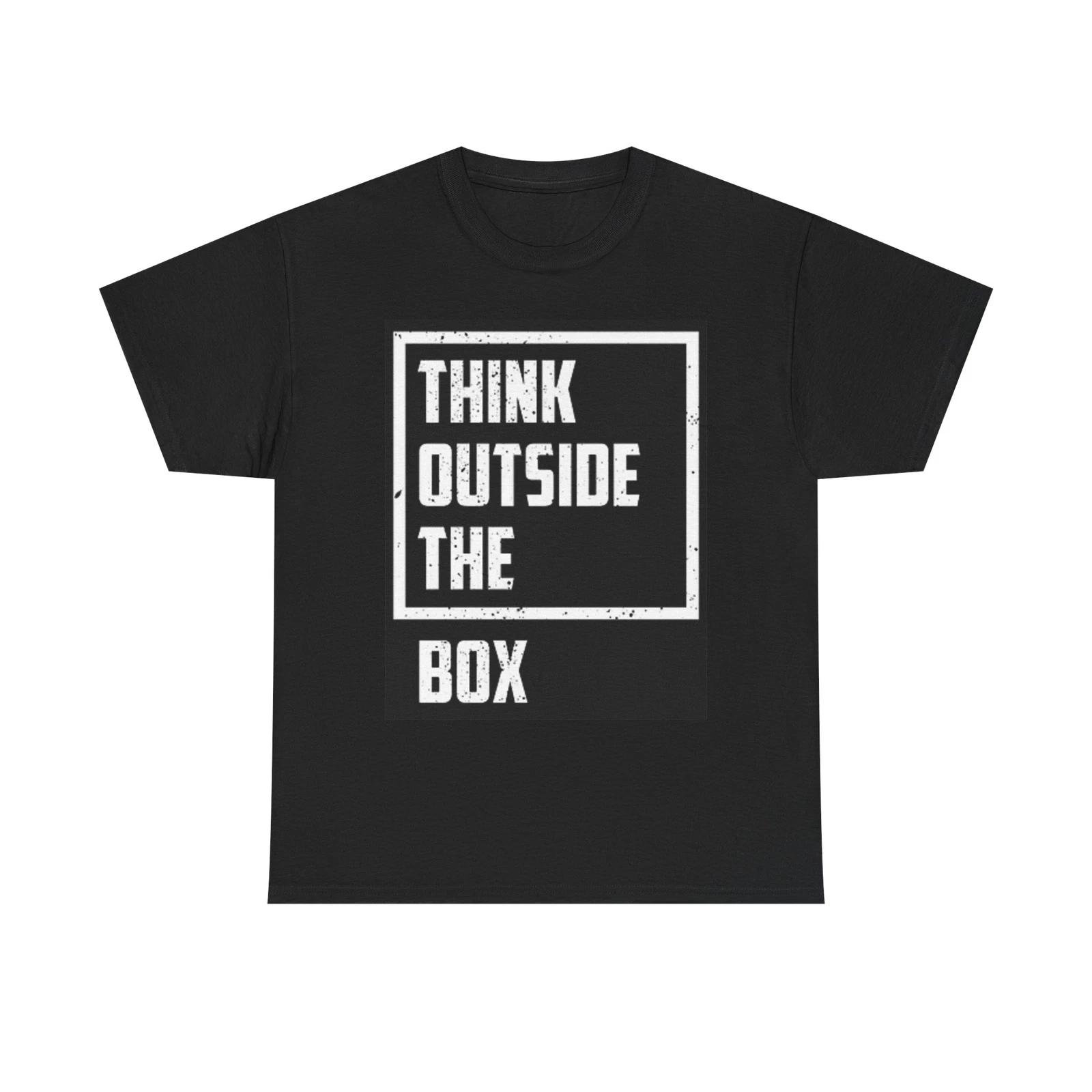 Men s and Women s T-shirts Think Outside The Box Graphic XL