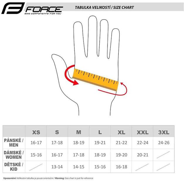 Guanti da ciclismo Force Angle Long (gialli)