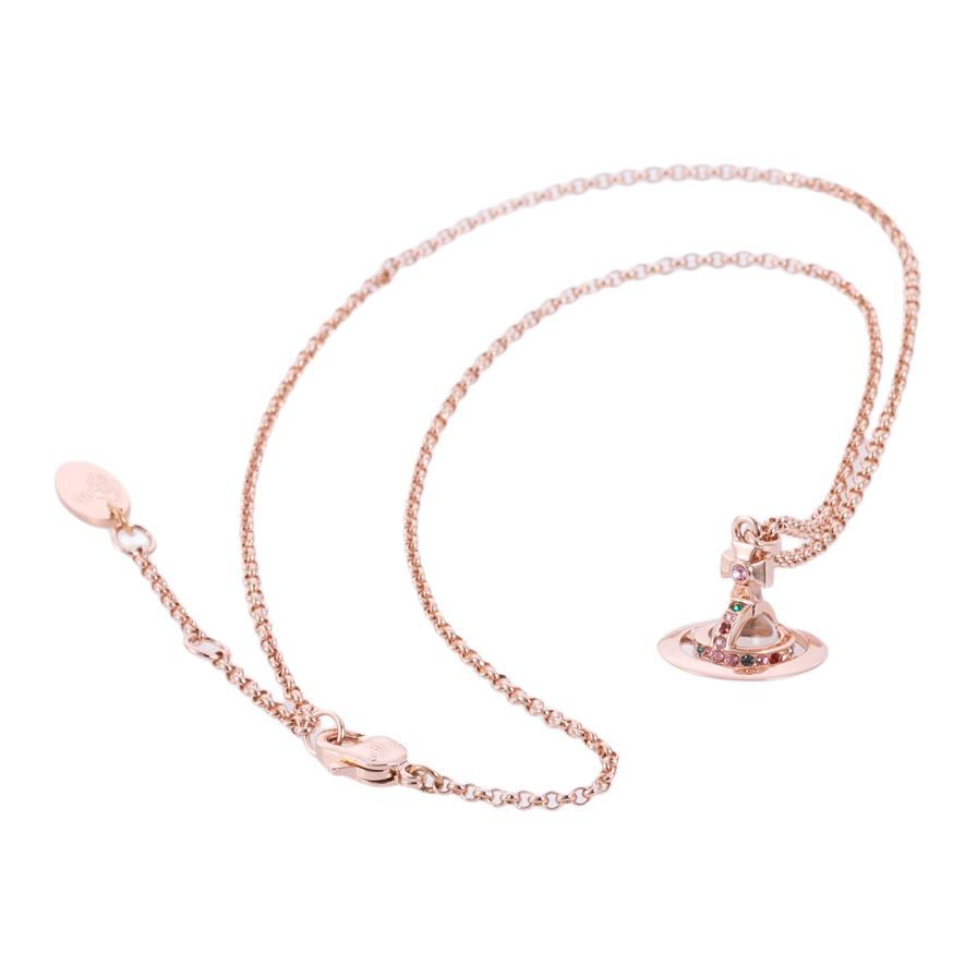 VIVIENNE WESTWOOD Classic Logo Pendant Necklace Women Necklace Brass 63020098-02G315
