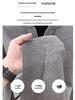 American Lazy Style Men's Patchwork Knitwear: Thick Warm Two-Piece Look Sweater for Autumn/Winter