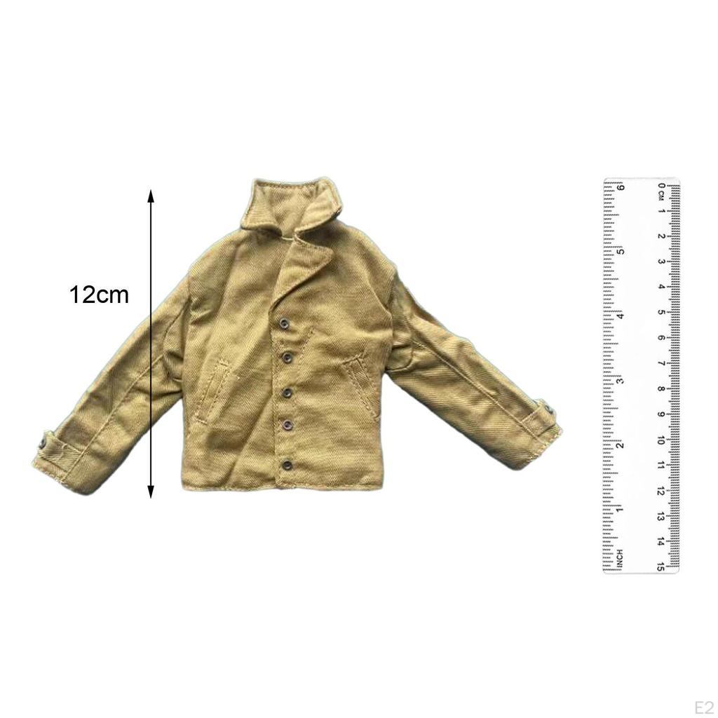 1/6 Scale Jacket, Handmade Doll Clothes, Coat Model Costume for 12 Inch Male Figures