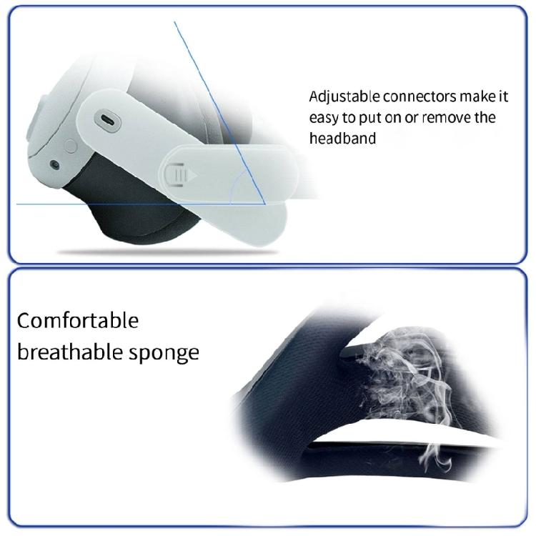 Head Straps for 3S VR Adjustable Replacement Straps Headband Enhances Support and Reduce Head Pressure
