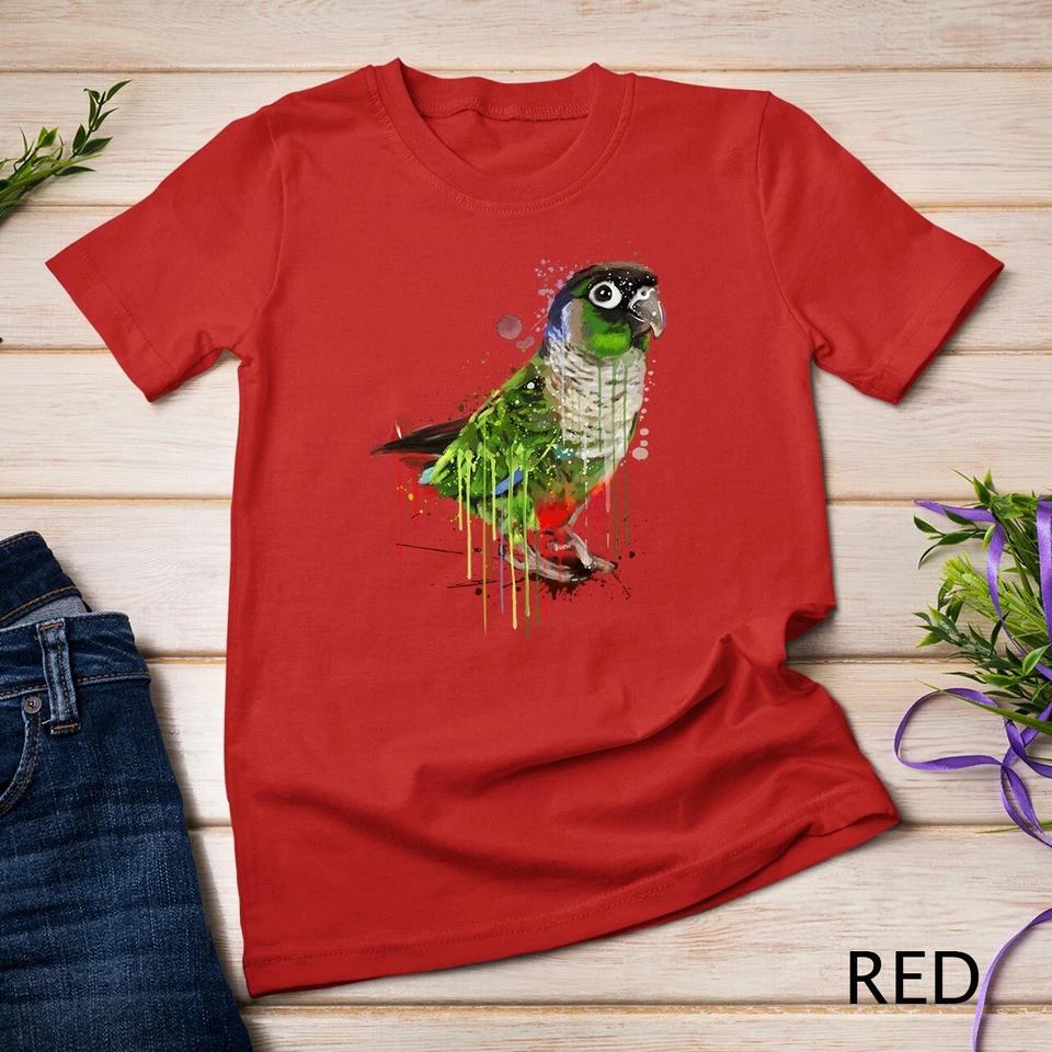 Green Cheek Conure Hoodie, Cute Conure Parrot Unisex T-shirt 5 S