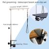Dog Grooming Table Arm Accessories Height Adjustable Holder Steel Material Dog Accessory Suitable for Medium Small Dogs Cats