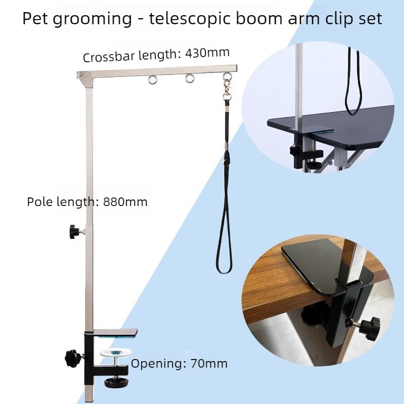 Dog Grooming Table Arm Accessories Height Adjustable Holder Steel Material Dog Accessory Suitable for Medium Small Dogs Cats