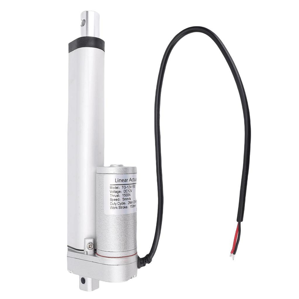 DC 12V Linear Actuator Heavy Duty 5mm s 6 Inch 1500N 337lbs Stroke Electric Actuator for RV Trailer Electric Door