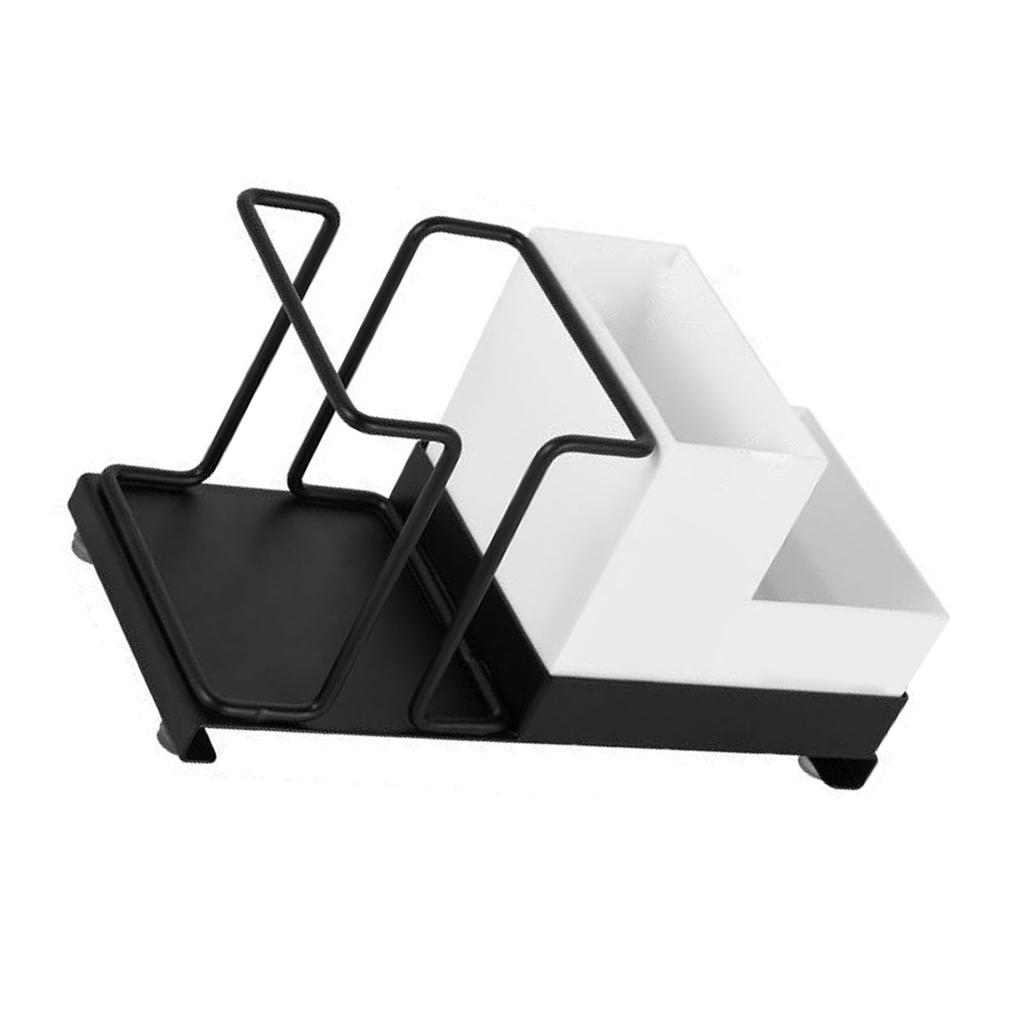Disposable Cup Holder Prevent Slip Disposable Coffee Cup Dispenser with Tea Bag Box for Home Bar Counter