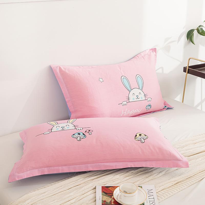 2PCS 48cm×74cm Pillowcase Pair Pillowcase Flower Printed Pillowcase Student Pillowcase Pair