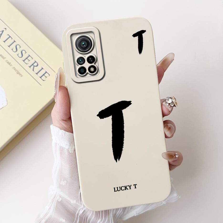 For Xiaomi Mi 10T Pro 5G Case Cute Lucky Letters Cover Soft Silicone Phone Case For Xiaomi Mi 10T Mi10T Pro 5G Back Cover Bumper