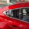 For Mazda 6 Atenza 2014 2015- ABS Plastic Rear Window Quarter Louver Scoop Cover Side Vent Trim Car Adhesive Accessories