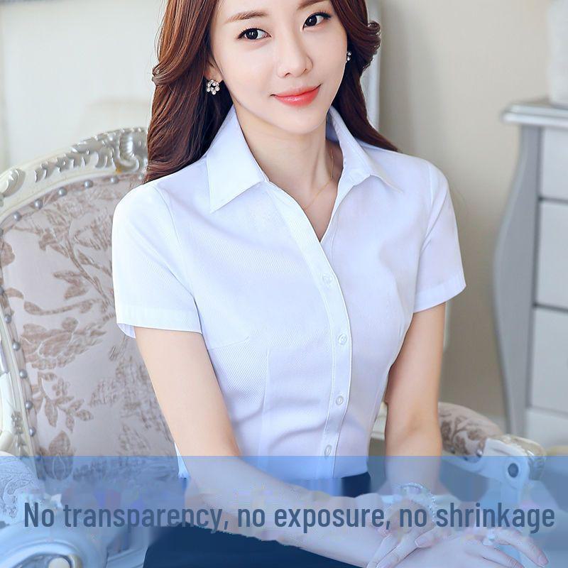 Korean Color-Block Long-Sleeve Chiffon Shirt for Women