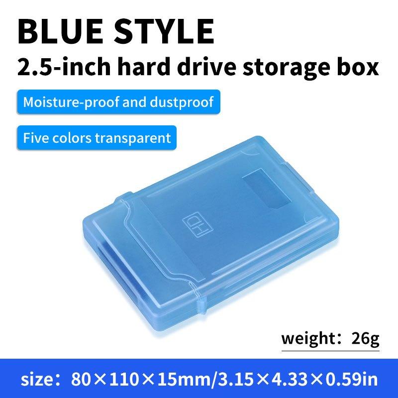 2,5-Zoll Festplatten-Aufbewahrungsbox, Geeignet für IDE/SATA Solid State Drives/Mechanische Laufwerke Schutz, Staubdicht Kratzfest