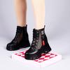 Inner Heightening Martin Boots Women's Hollow Mesh Boots Summer New Thick-soled Breathable Mesh Cool Boots