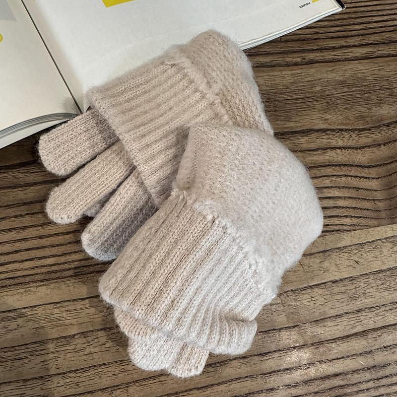 Winter Knit Touchscreen Gloves For Women With Thick Fleece Linings For Cold Weather