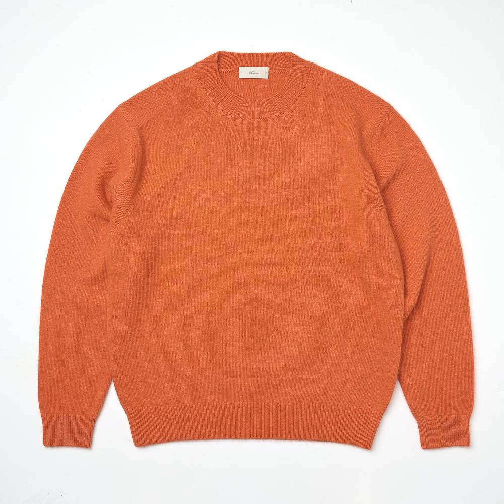 Berno 24Fw Fox Crew-Neck Knit Orange L