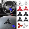 ABS Car Inner Steering Wheel Center Sticker Badge For Asx Outlander Xl 3 Lancer Pajero 4 L200 Galant Lancer 10 9 X EX
