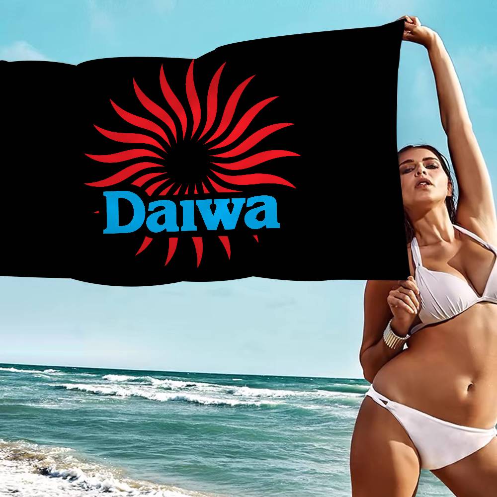 Classic Fishing Tackle Logo D-Daiwa Big Microfiber Beach Towels Quick Dry Towel Sand Beach Towels Pool Towel For Travel Yoga