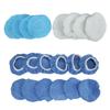 20 Pieces 6in Car Polisher Pad Polishing Buffing Bonnet Set Microfiber for Cars Motorcycles Ships