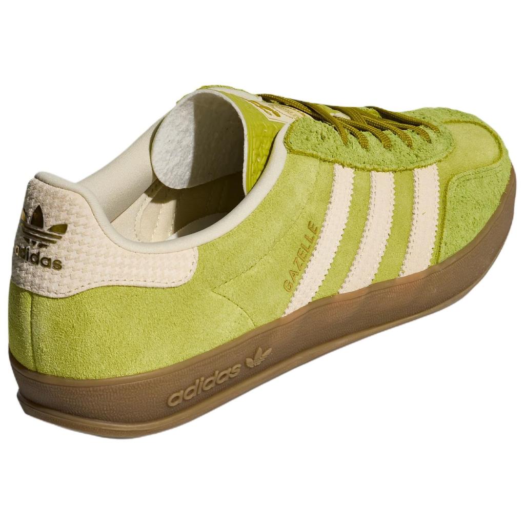 Adidas Originals Gazelle Indoor Comfortable Fit Training Shoes Unisex Shoes Green Beige KZ6951