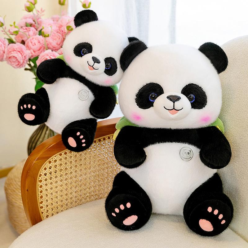 Creative Panda Dragon Dragon Plush Toy Claw Machine Doll Dragon Hat Panda Zoo Dragon Year Mascot