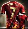 Pánské letní sportovní každodenní fotbalové tričko Ronaldo s krátkým rukávem neformální sportovní dres dětské chlapecké venkovní street workout topy