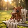 Mr.Bean Movie Teddy Bear Stuffed Plush Doll, Soft Fluffy Bean Bear Sleep Pillow for Infant Comfort Birthday Present