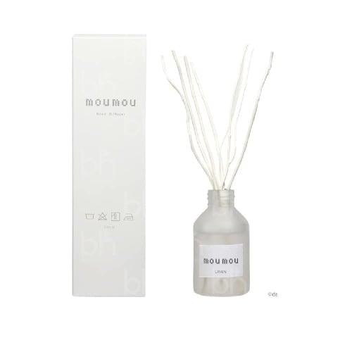Set of 2 Moumou Linen Reed Diffusers, 100ml, Room Fragrance, Room Diffuser, Air Freshener