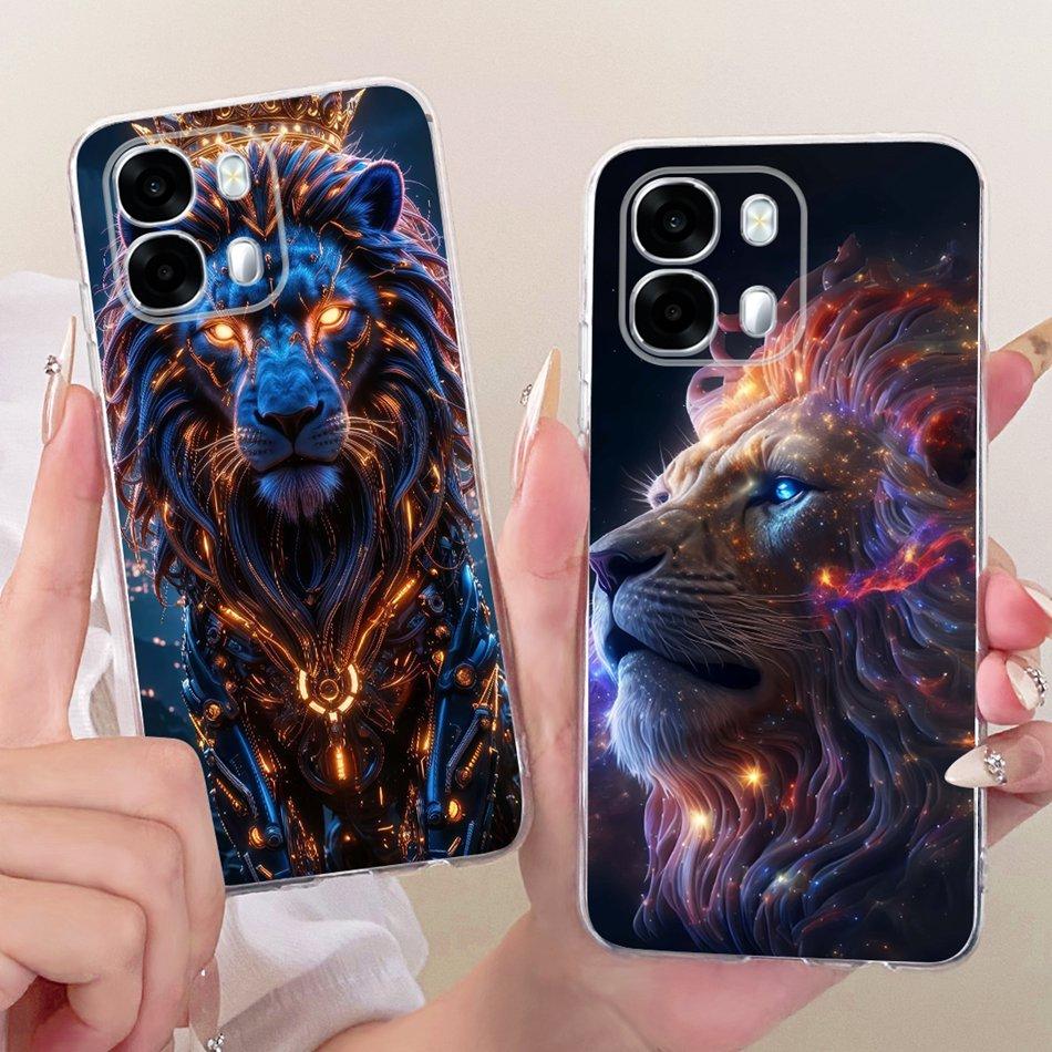 For OPPO A6s CPH2789 Cool Dragon Tiger Pattern Phone Case For Oppo A6S 5G Soft Silicone TPU Cases