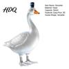 Artistic Glass Decanter Goose Shaped Decanter 3D Sculpted Whiskey Bottle with Stopper 350ml Gift Art Deco Carafe for Bourbon Wine Home Bar
