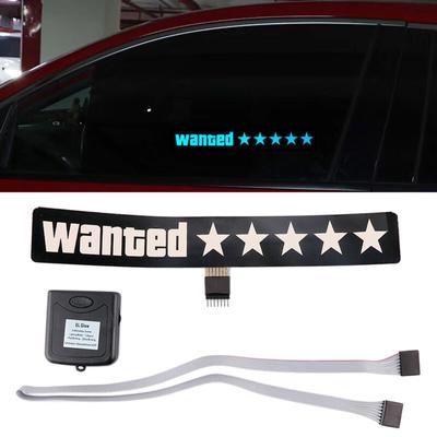Adesivo per auto a LED alla moda, accattivante, decalcomania per auto, design sottile, adesivo luminoso per auto, decorazione per auto, installazione semplice
