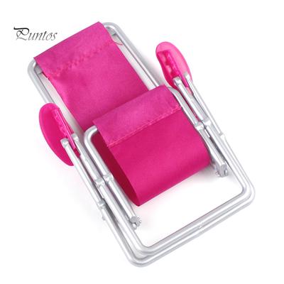 Scaun de plajă din plastic pliabil în miniatură Puntos Mobilier pentru casă de păpuși Accesoriu de grădină