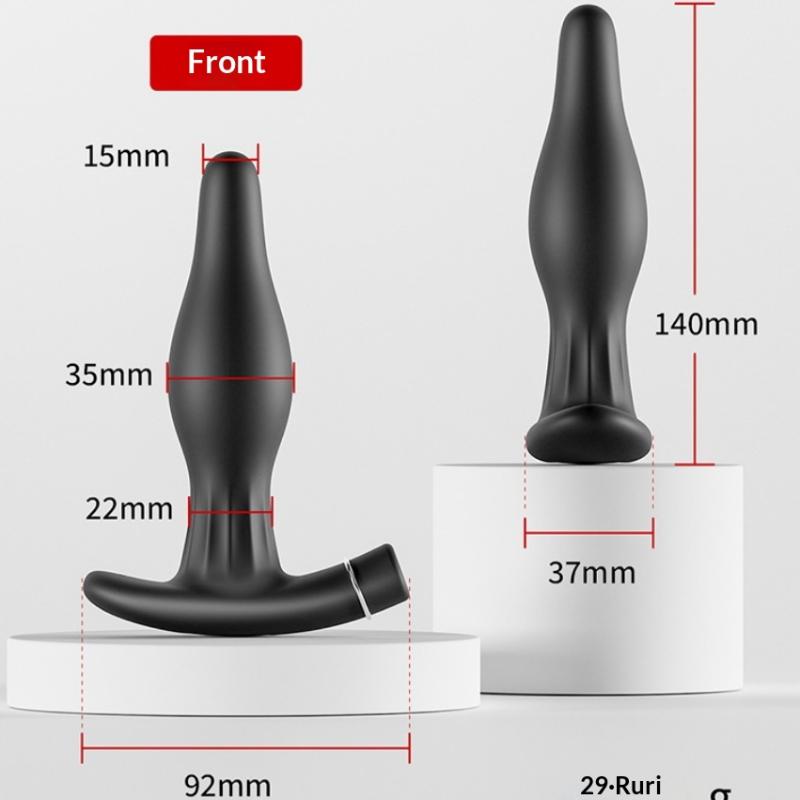 10-Frequency Vibration Prostate Bead Inflation Huge Anal Plug Electric Orgasm Masturbation Massager Sex Product Butt Plug Sextoy