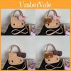 Hello Kitty Cartoon Shoulder Bag For Girls With Pu Material And Spacious Storage