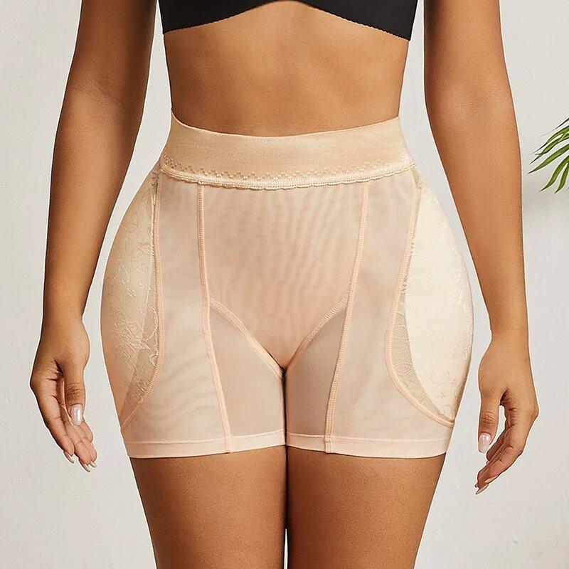 Shapewear Women High Waist Panty Control Panties Body Shaper Seamless Brief Lace Hip Lifte Padded Booty Shaper Hip Enhancer