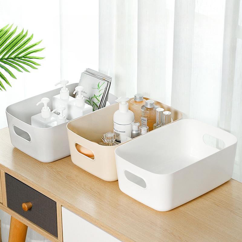 Multi-Functional Storage Boxes, Durable Plastic Organizers for Cosmetics, Snacks, Kitchen, Bathroom, Dorm - Office Supplies