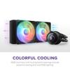 NZXT KRAKEN RGB 280 Black Simple CPU Cooler FN1873 Water-Cooled RL-KR280-B1