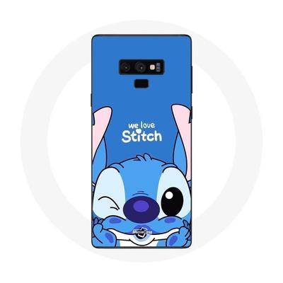 Case for Samsung Galaxy Note 9 Stitch Cute Blue Background