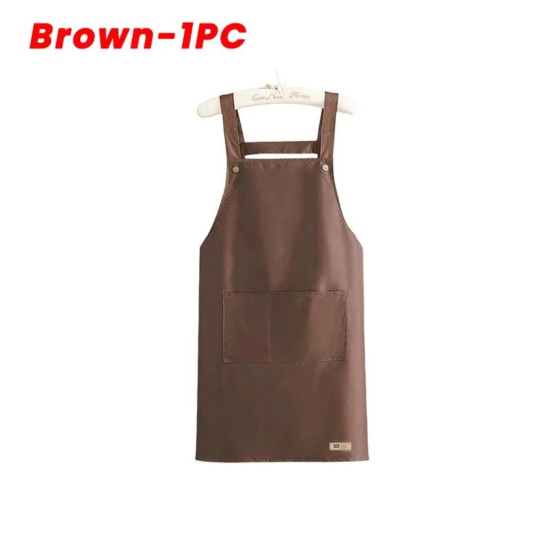 Multipurpose Waterproof Oilproof Kitchen Apron For Cooking Grilling Adult Work Smock Catering Industry Simple Chic Design
